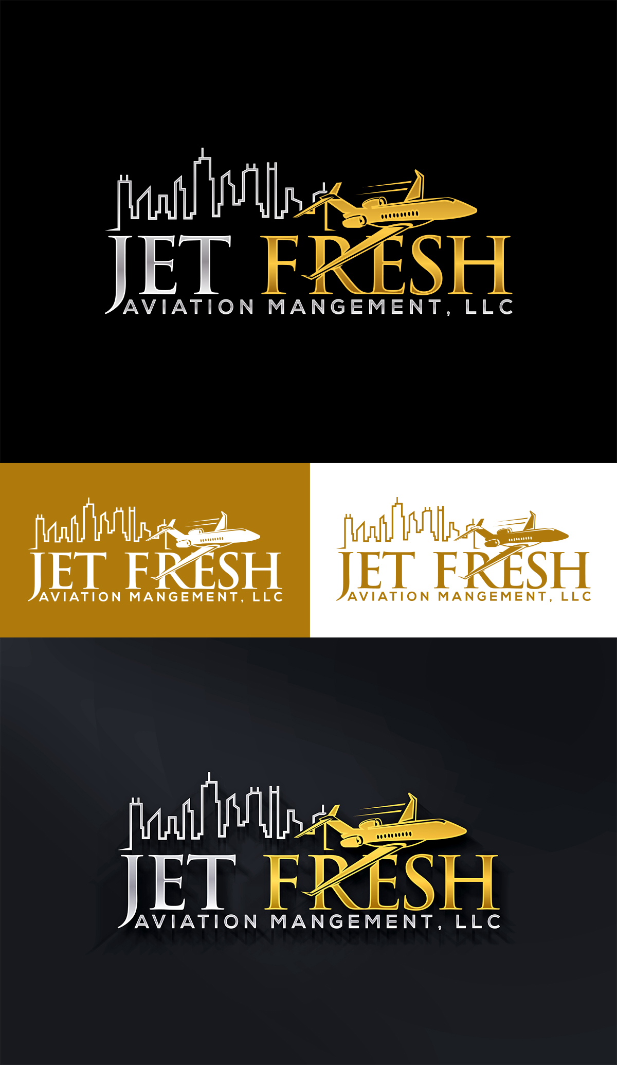 Diseño de Logo por Imran_me para Jet Fresh Aviation Management, LLC.  | Diseño #30371596