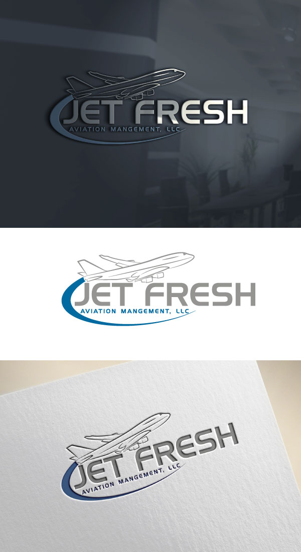 Logo Design by AB design ..... for Jet Fresh Aviation Management, LLC.  | Design #30340221