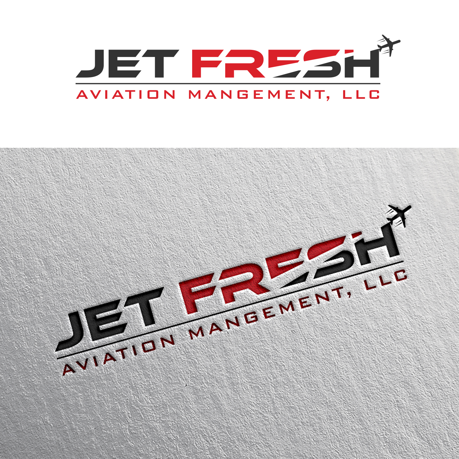 Logo Design by EnaGraph for Jet Fresh Aviation Management, LLC.  | Design #30344734