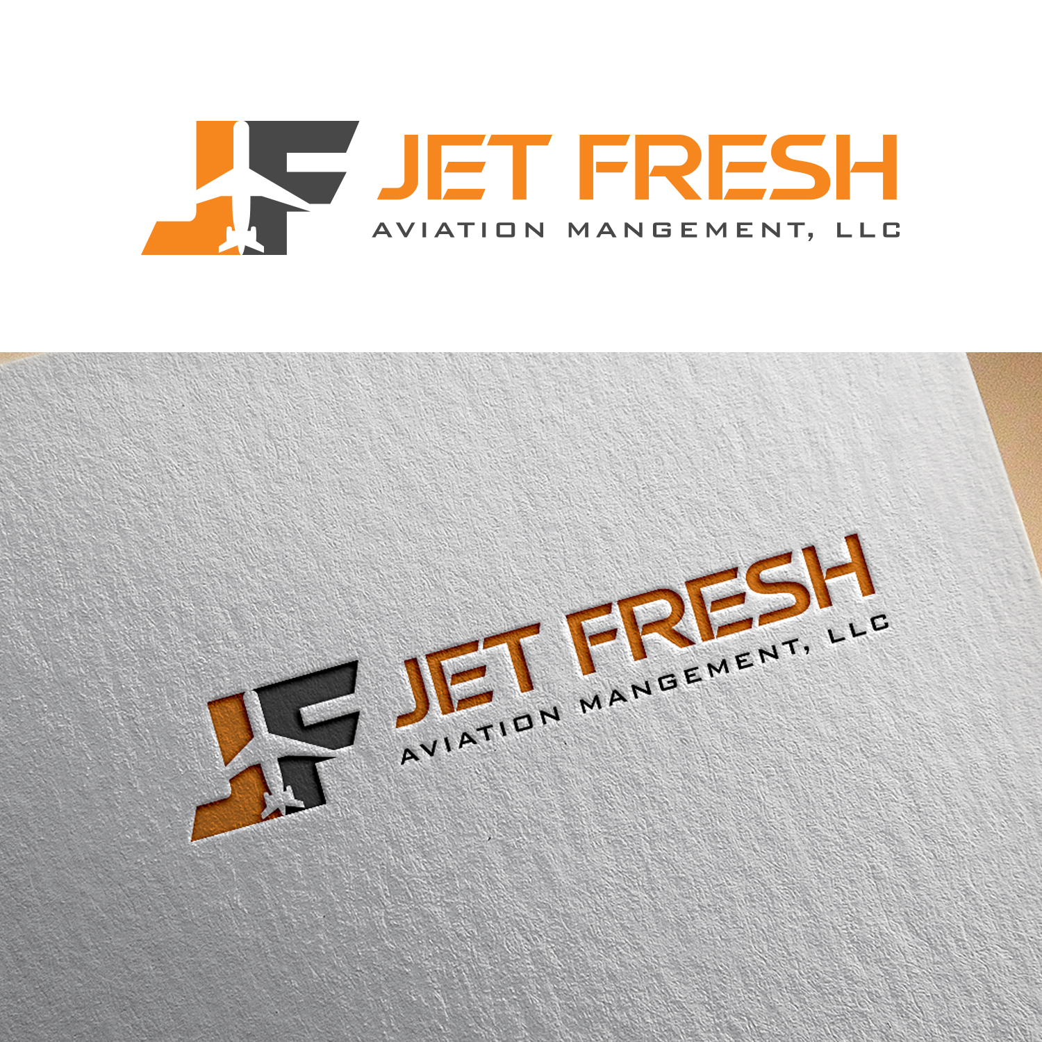 Logo Design by EnaGraph for Jet Fresh Aviation Management, LLC.  | Design #30364186