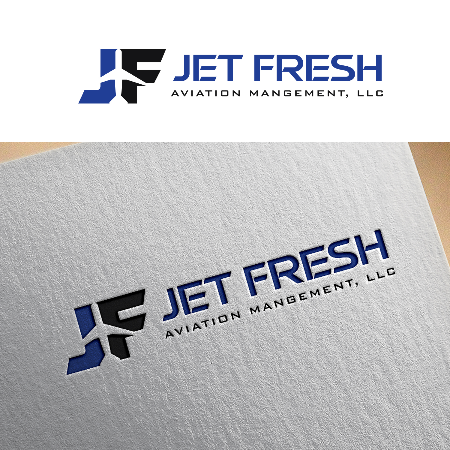 Logo Design by EnaGraph for Jet Fresh Aviation Management, LLC.  | Design #30406131
