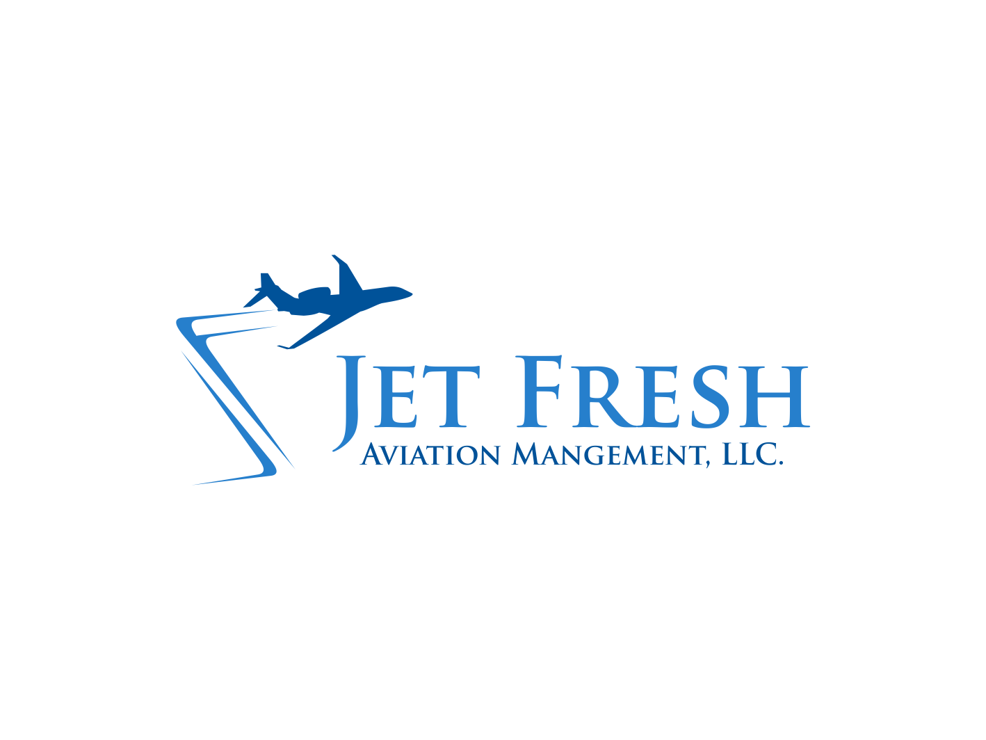 Logo Design by BNdesigner for Jet Fresh Aviation Management, LLC.  | Design #30346527