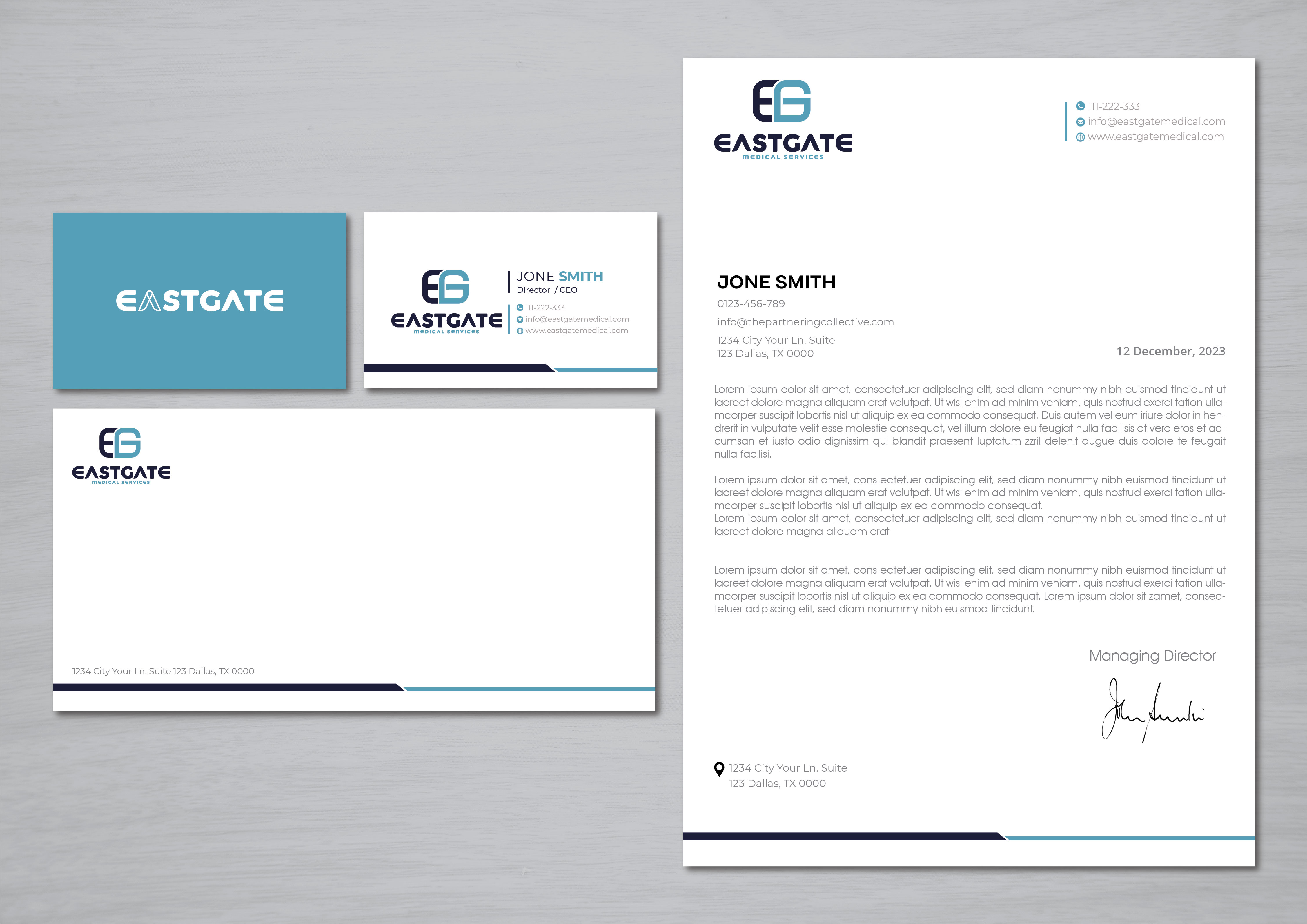 Diseño de Papelería por artbitin para EASTGATE MEDICAL SERVICES | Diseño #30410609