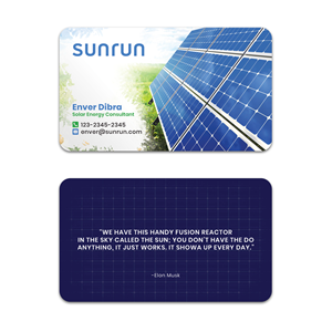 Business Card Design by Sandaruwan for Sunrun | Design #30346165