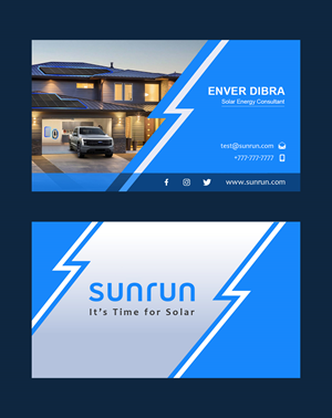 Business Card Design by Ahad Chuaudhry for Sunrun | Design #30341797