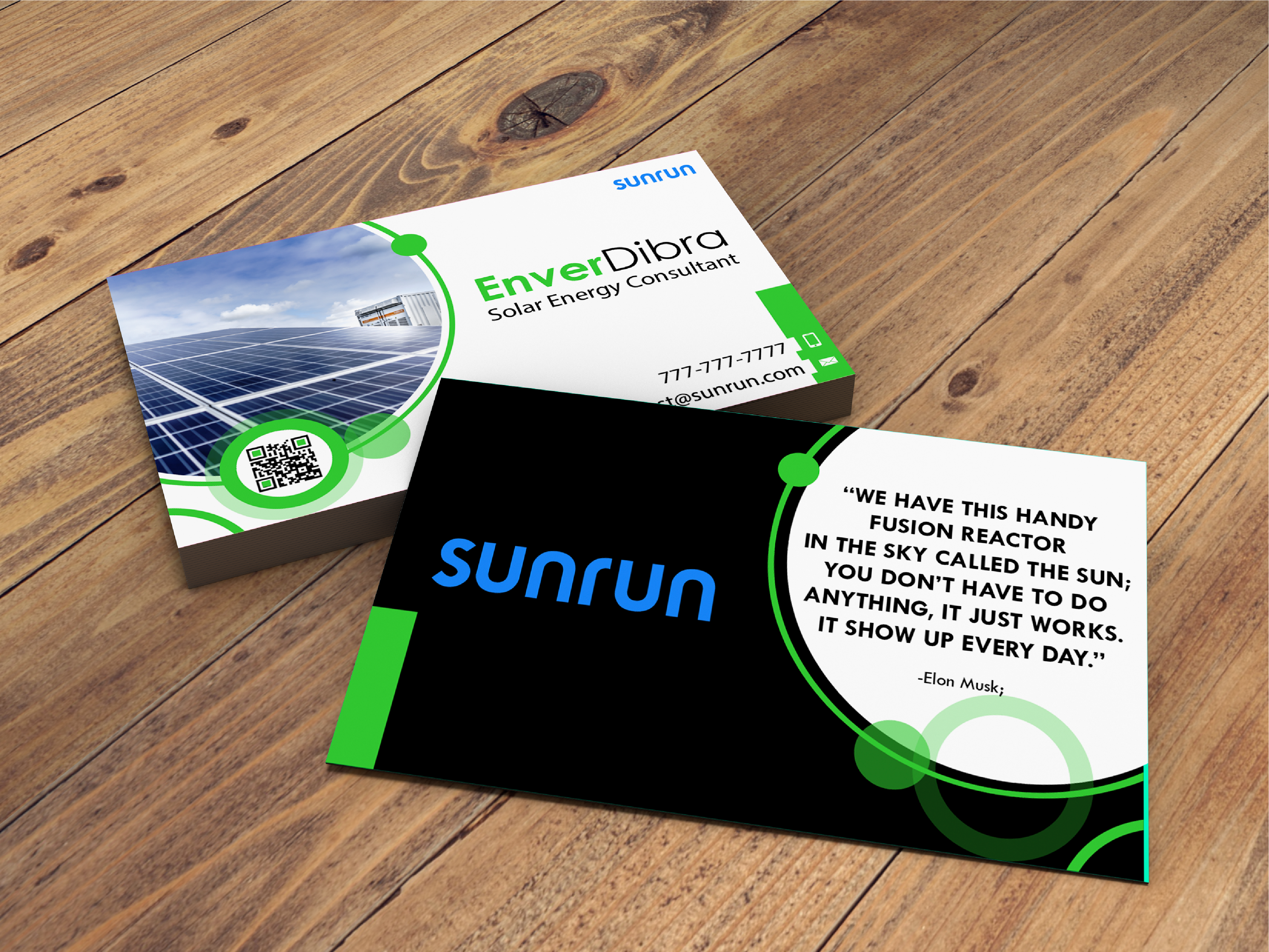 Business Card Design by syaiful.art for Sunrun | Design #30348057