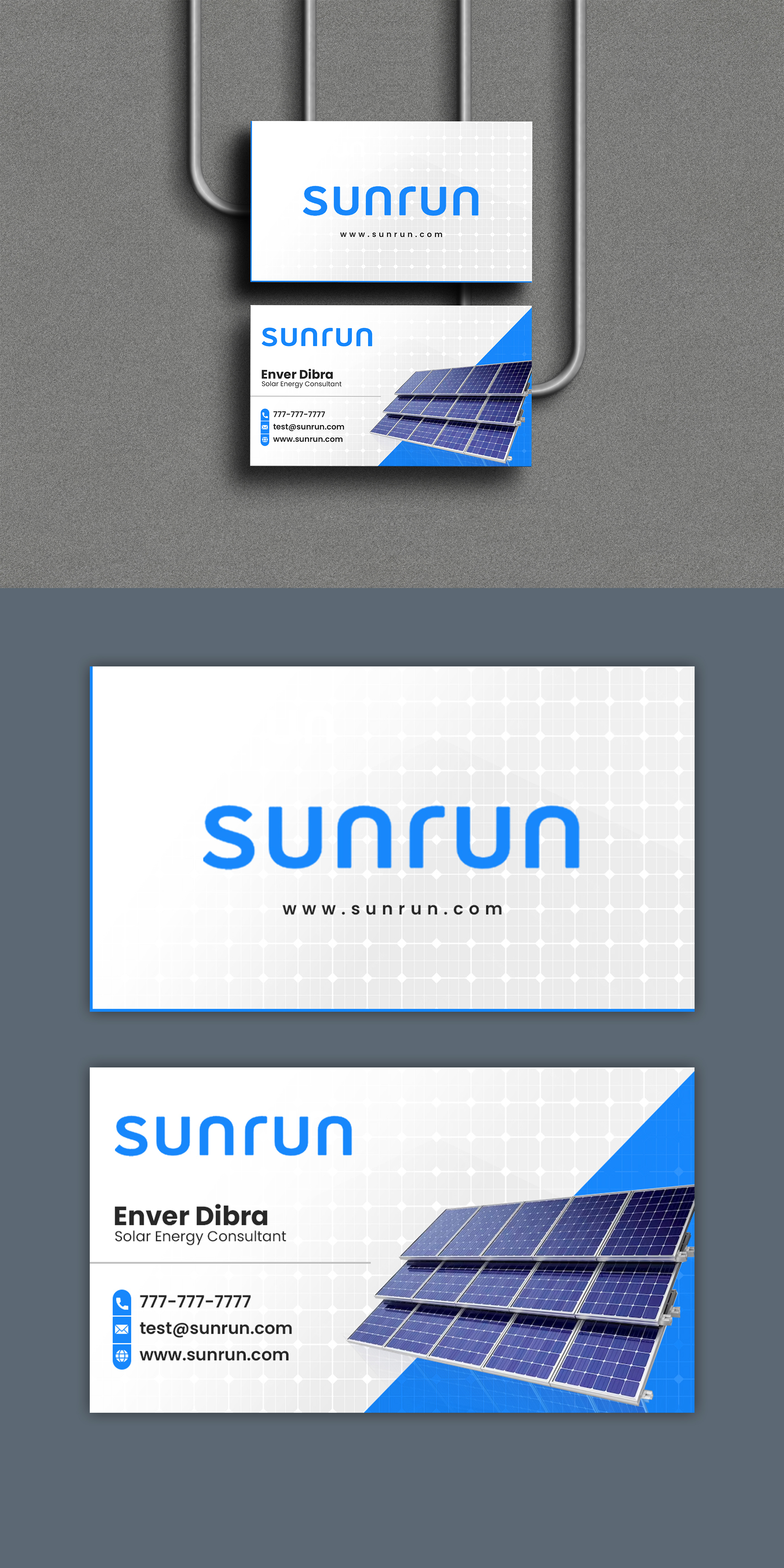 Design de Carte de Visite par debdesign pour Sunrun | Design #30344435