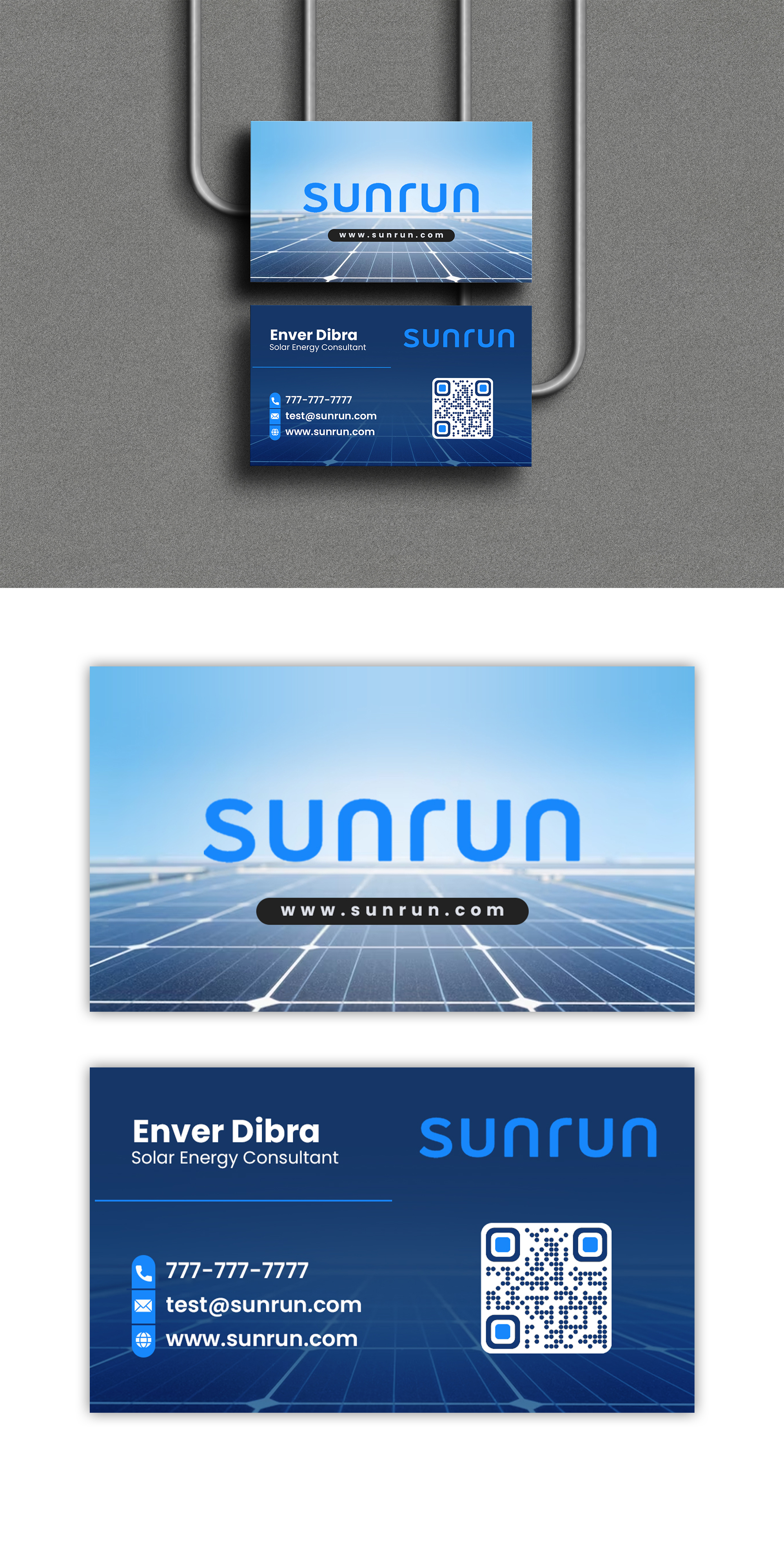 Business Card Design by debdesign for Sunrun | Design #30344436