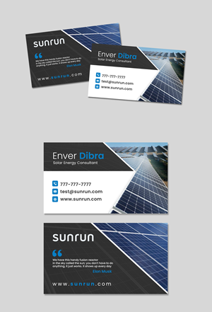 Business Card Design by debdesign for Sunrun | Design: #30344688