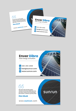 Business Card Design by debdesign for Sunrun | Design: #30344690