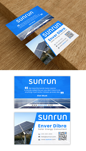 Business Card Design by debdesign for Sunrun | Design: #30344721