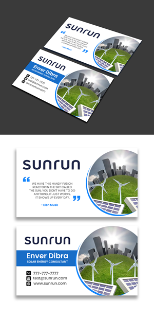 Business Card Design by debdesign for Sunrun | Design: #30344794