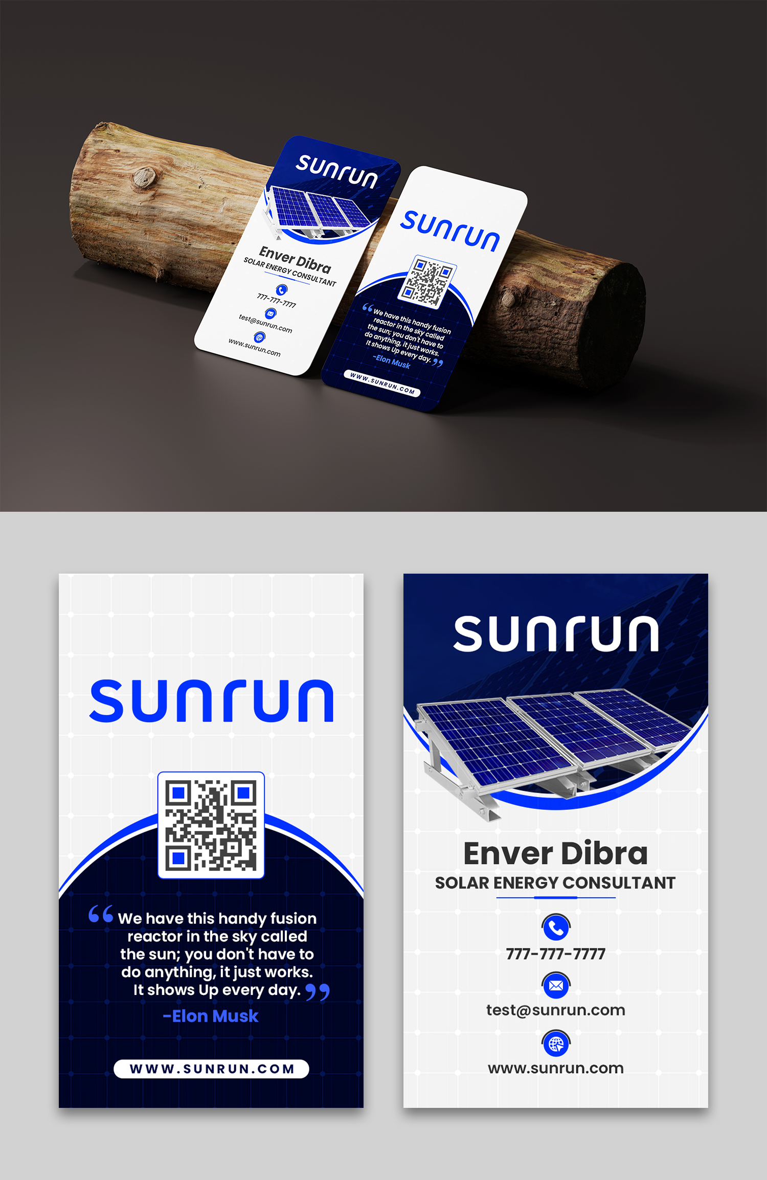 Business Card Design by debdesign for Sunrun | Design: #30344917