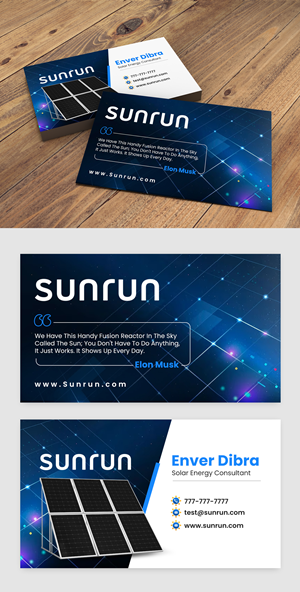 Business Card Design by debdesign for Sunrun | Design: #30345014