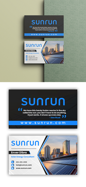 Business Card Design by debdesign for Sunrun | Design: #30345041