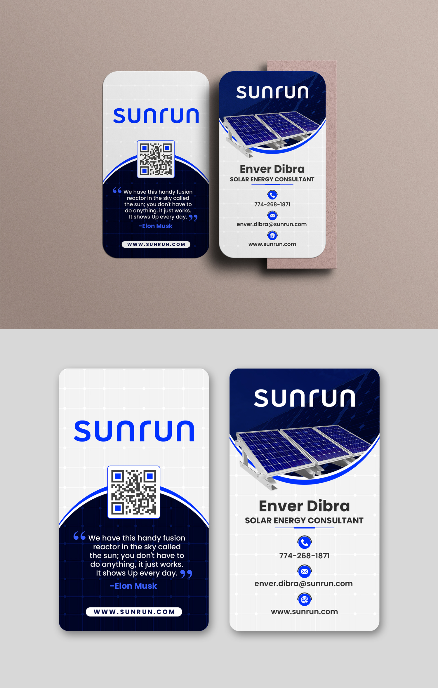 Business Card Design by debdesign for Sunrun | Design #30350558