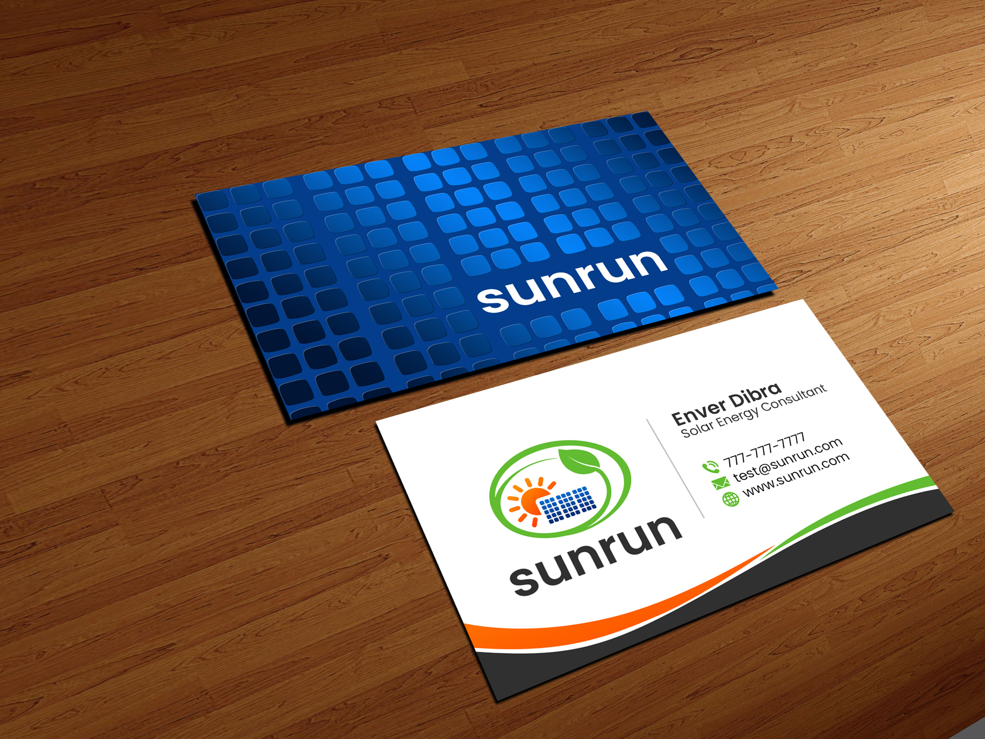 Business Card Design by Creations Box 2015 for Sunrun | Design #30346287