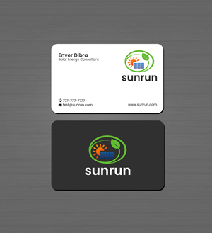 Business Card Design by Creations Box 2015 for Sunrun | Design: #30346302