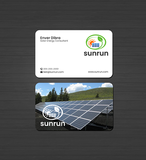 Business Card Design by Creations Box 2015 for Sunrun | Design: #30346303