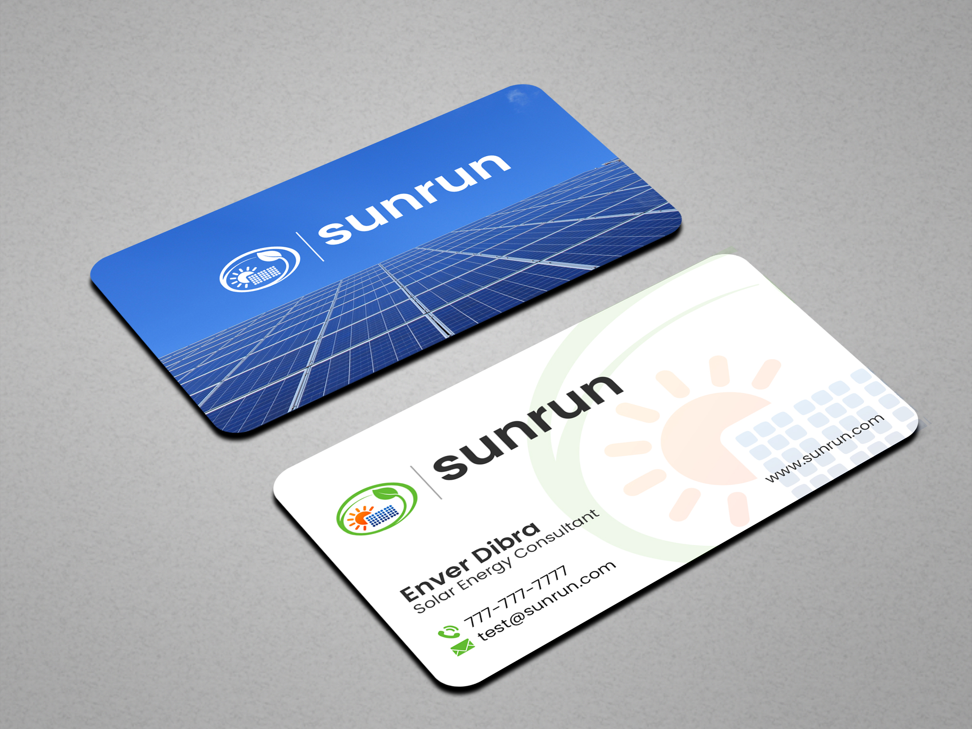 Business Card Design by Creations Box 2015 for Sunrun | Design #30346309