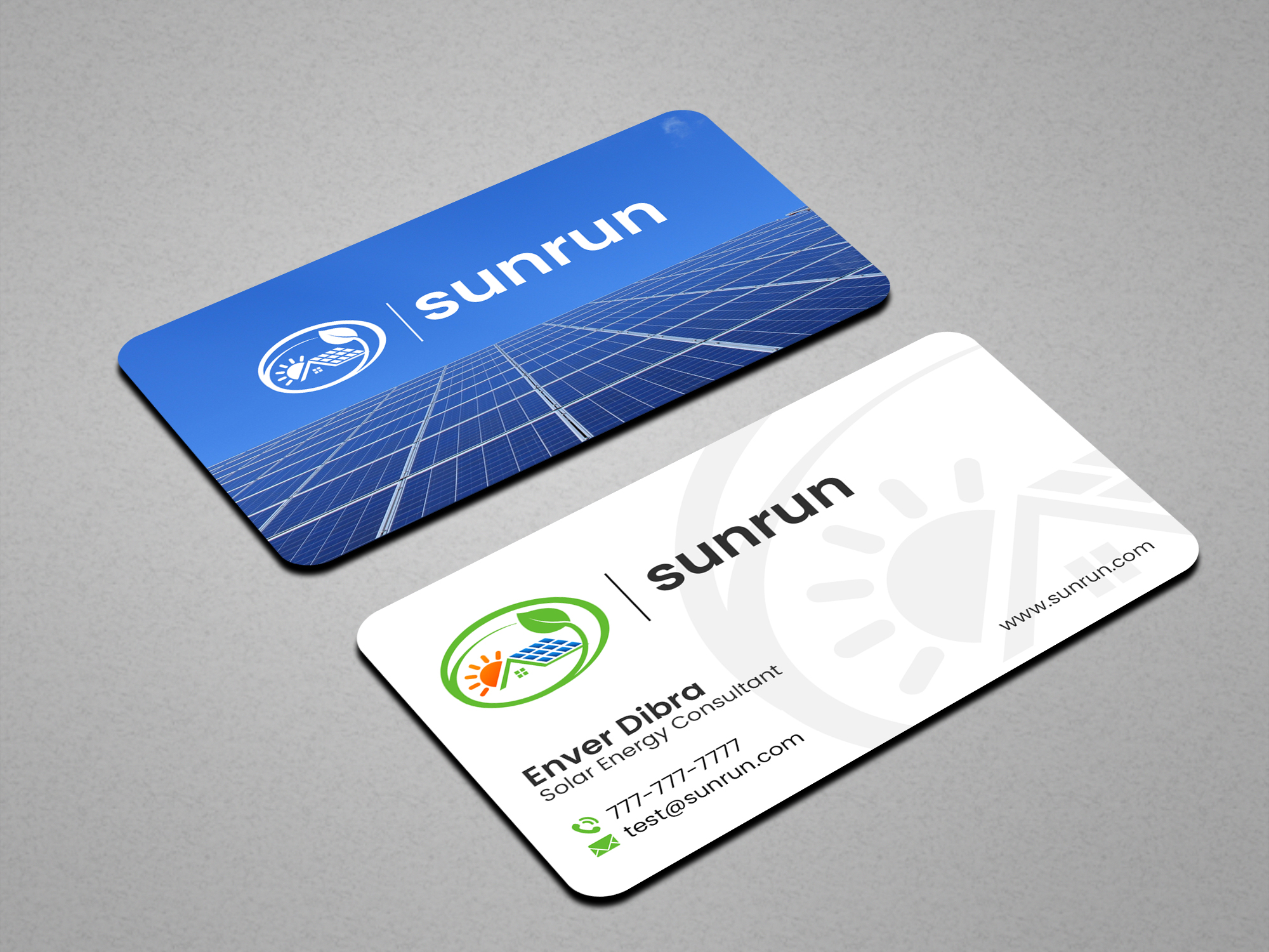 Business Card Design by Creations Box 2015 for Sunrun | Design #30346788