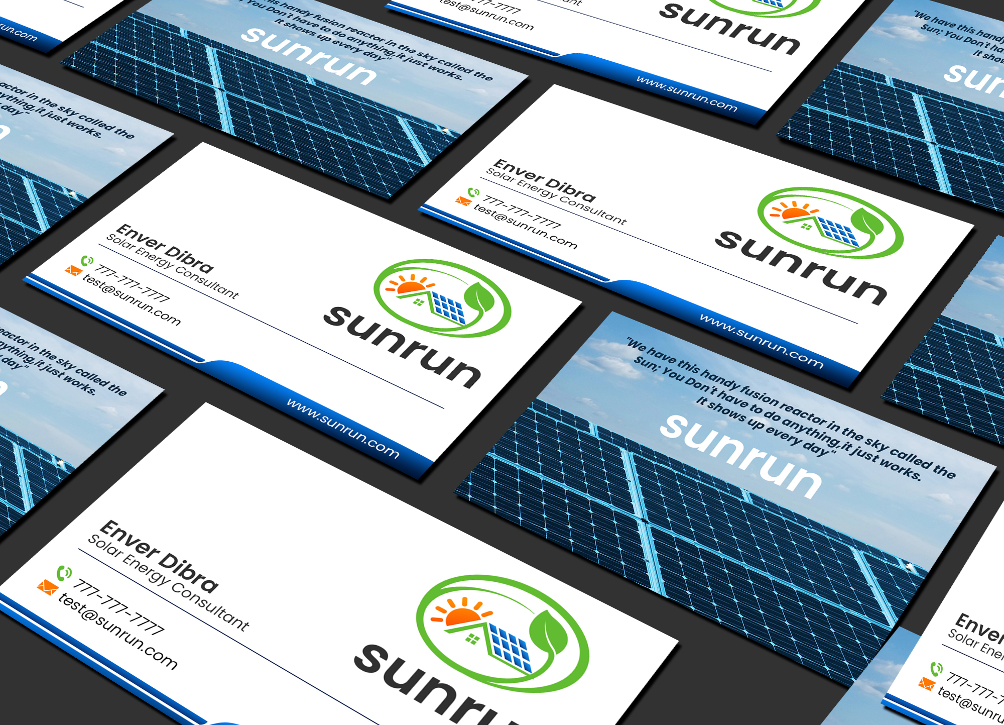 Business Card Design by Creations Box 2015 for Sunrun | Design #30346790
