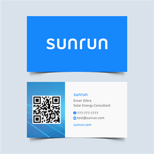 Design de Carte de Visite par ThiagoB pour Sunrun | Design : #30348532