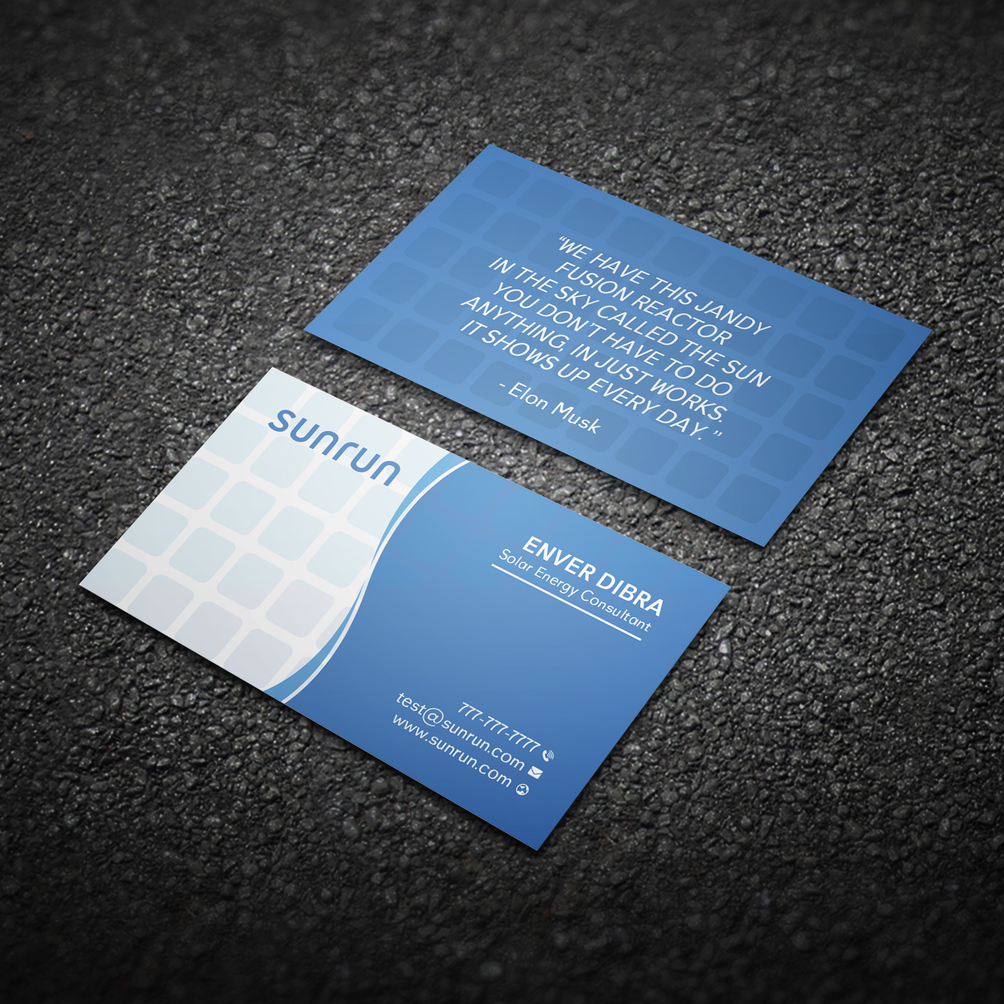 Business Card Design by Bikash Das for Sunrun | Design #30343323