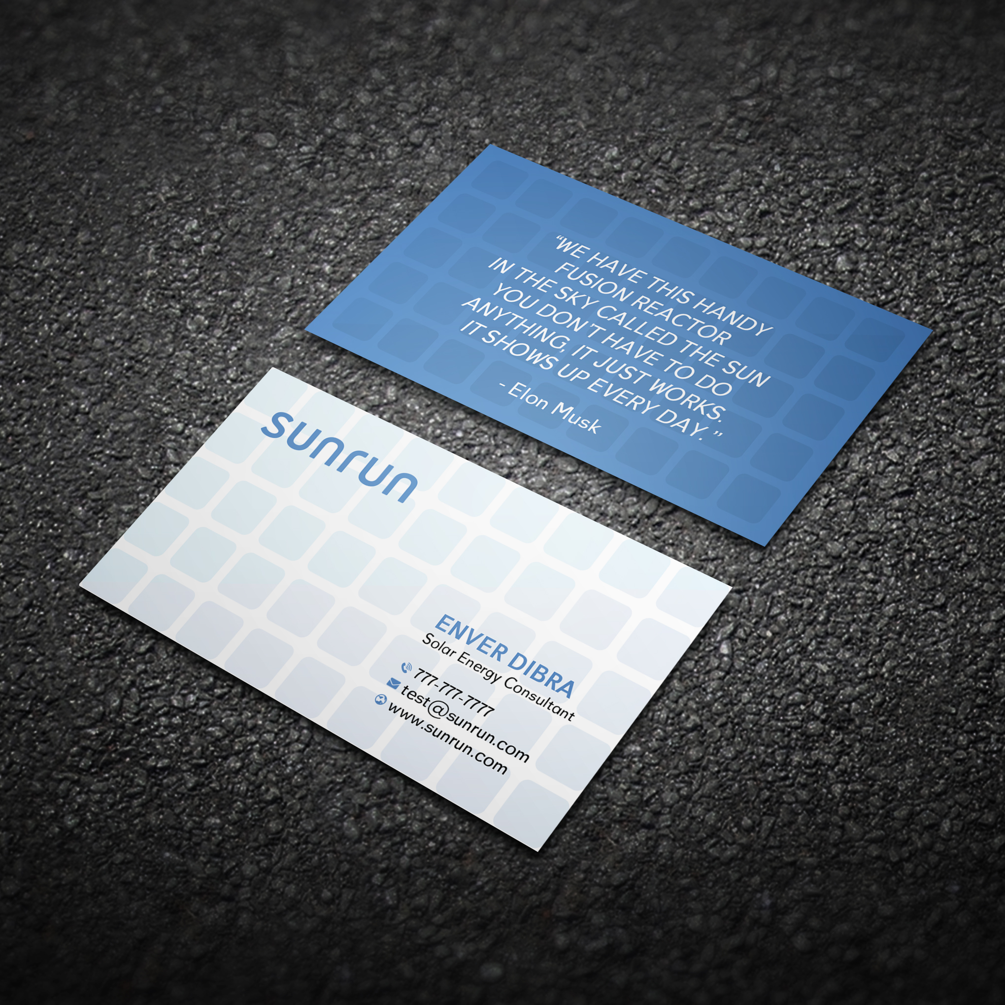 Business Card Design by Bikash Das for Sunrun | Design #30345357