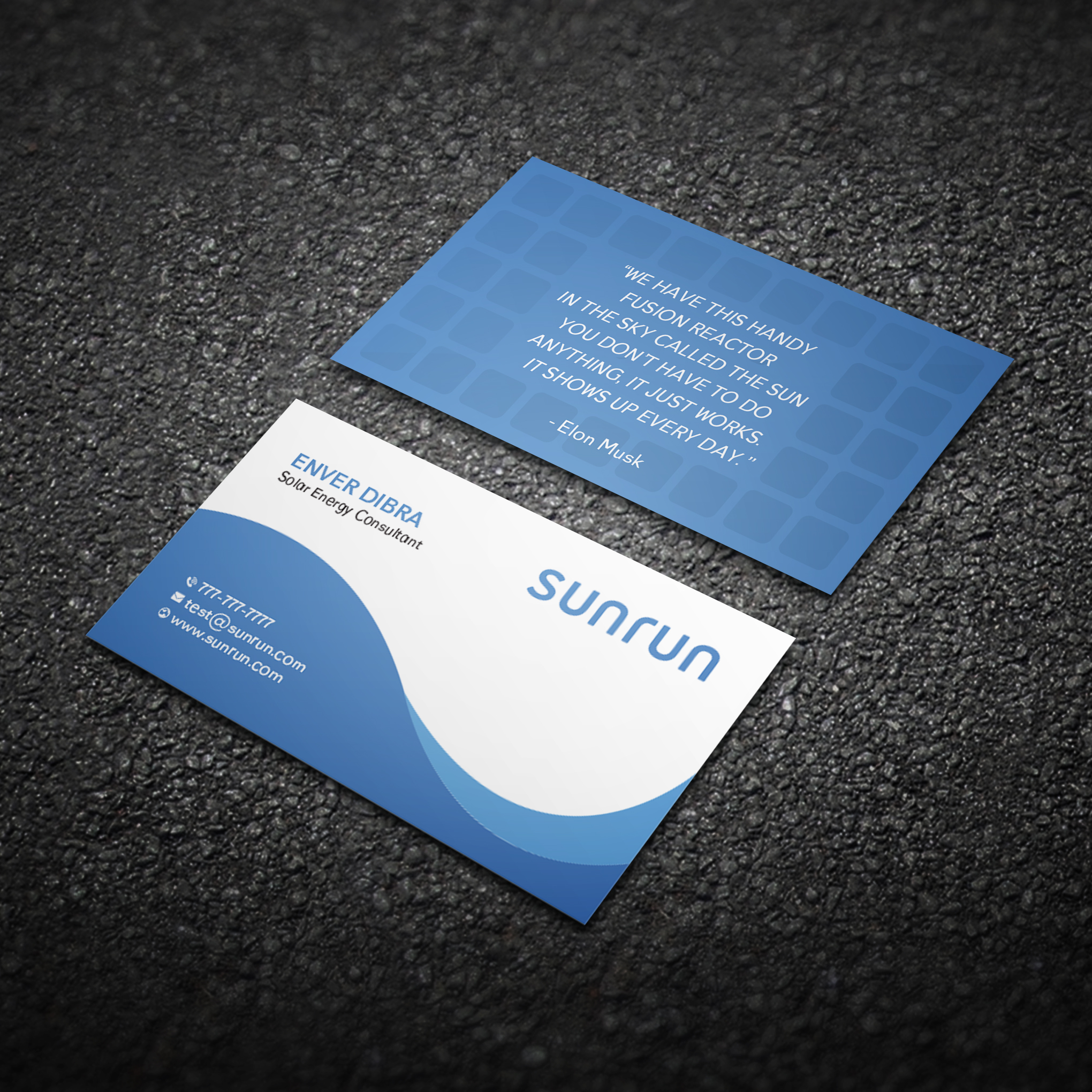 Business Card Design by Bikash Das for Sunrun | Design #30345449