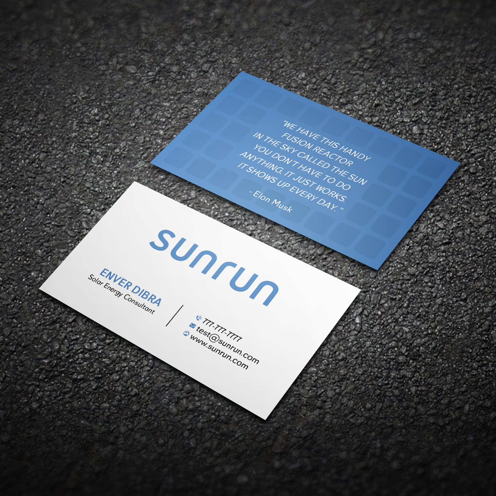 Design de Carte de Visite par Bikash Das pour Sunrun | Design #30345472