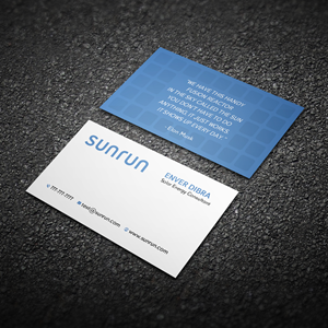 Design de Carte de Visite par Bikash Das pour Sunrun | Design : #30345509