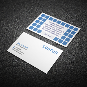 Design de Carte de Visite par Bikash Das pour Sunrun | Design : #30345550