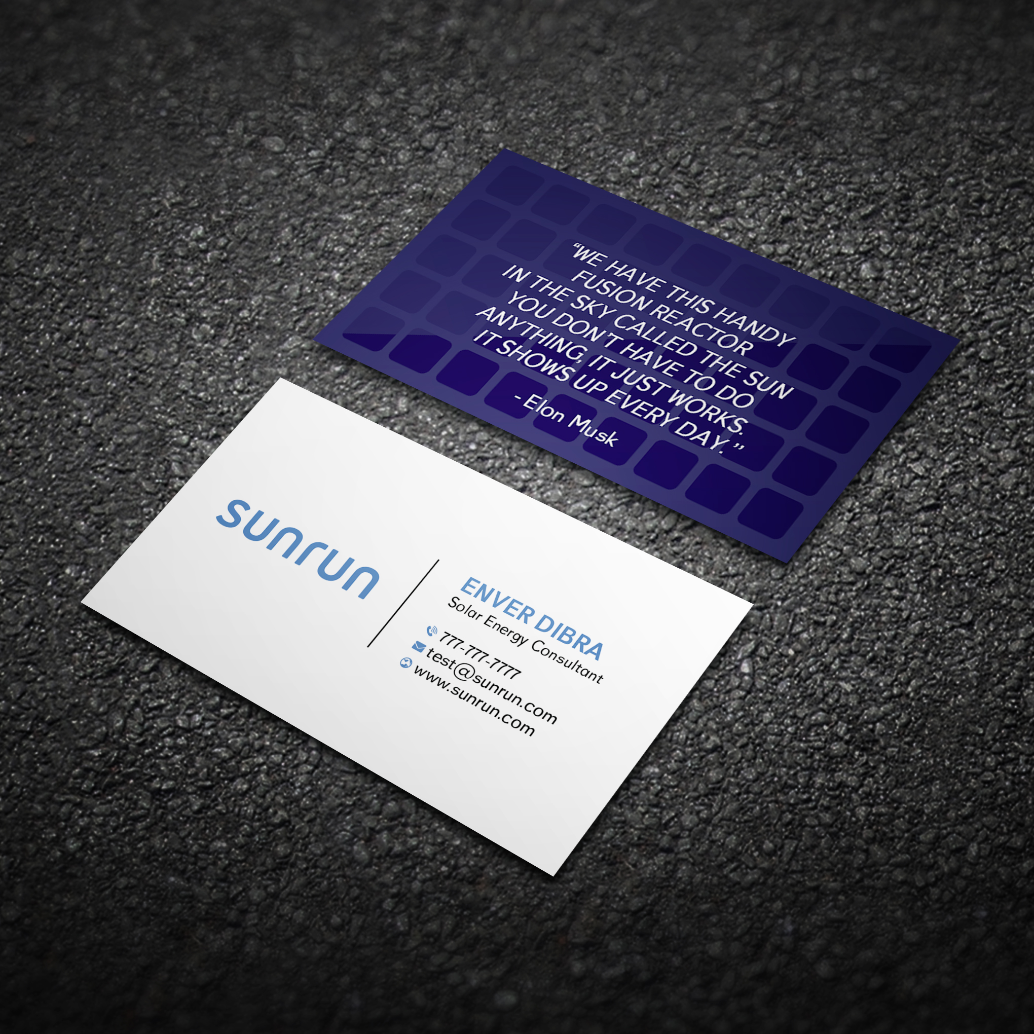 Business Card Design by Bikash Das for Sunrun | Design #30345609