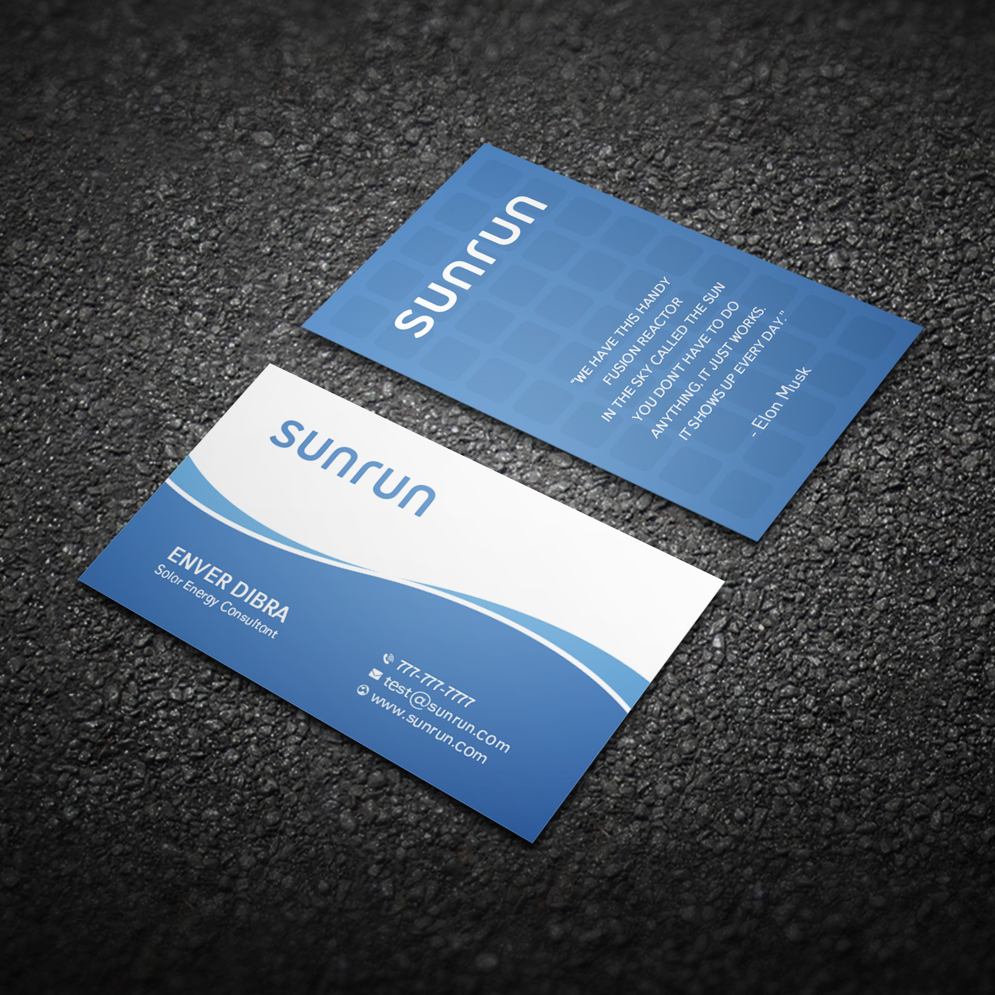 Design de Carte de Visite par Bikash Das pour Sunrun | Design #30346203
