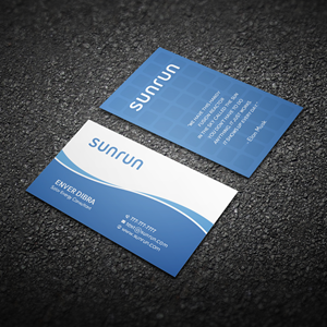 Design de Carte de Visite par Bikash Das pour Sunrun | Design : #30346203