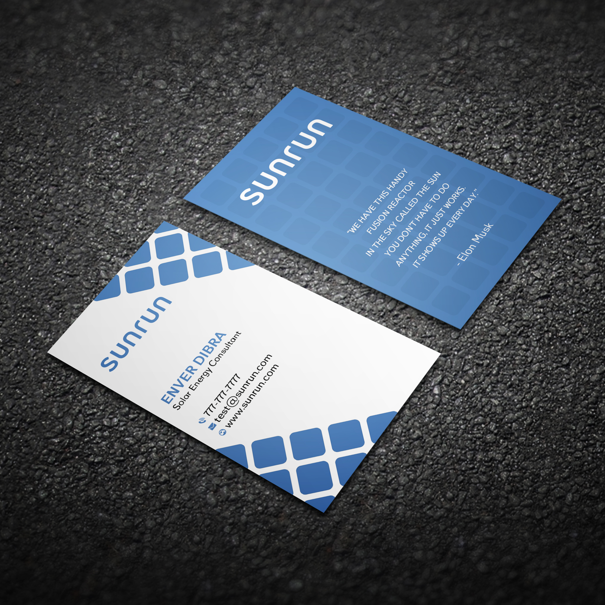 Design de Carte de Visite par Bikash Das pour Sunrun | Design #30346312