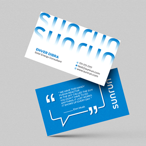Design de Carte de Visite par Bikash Das pour Sunrun | Design : #30346513