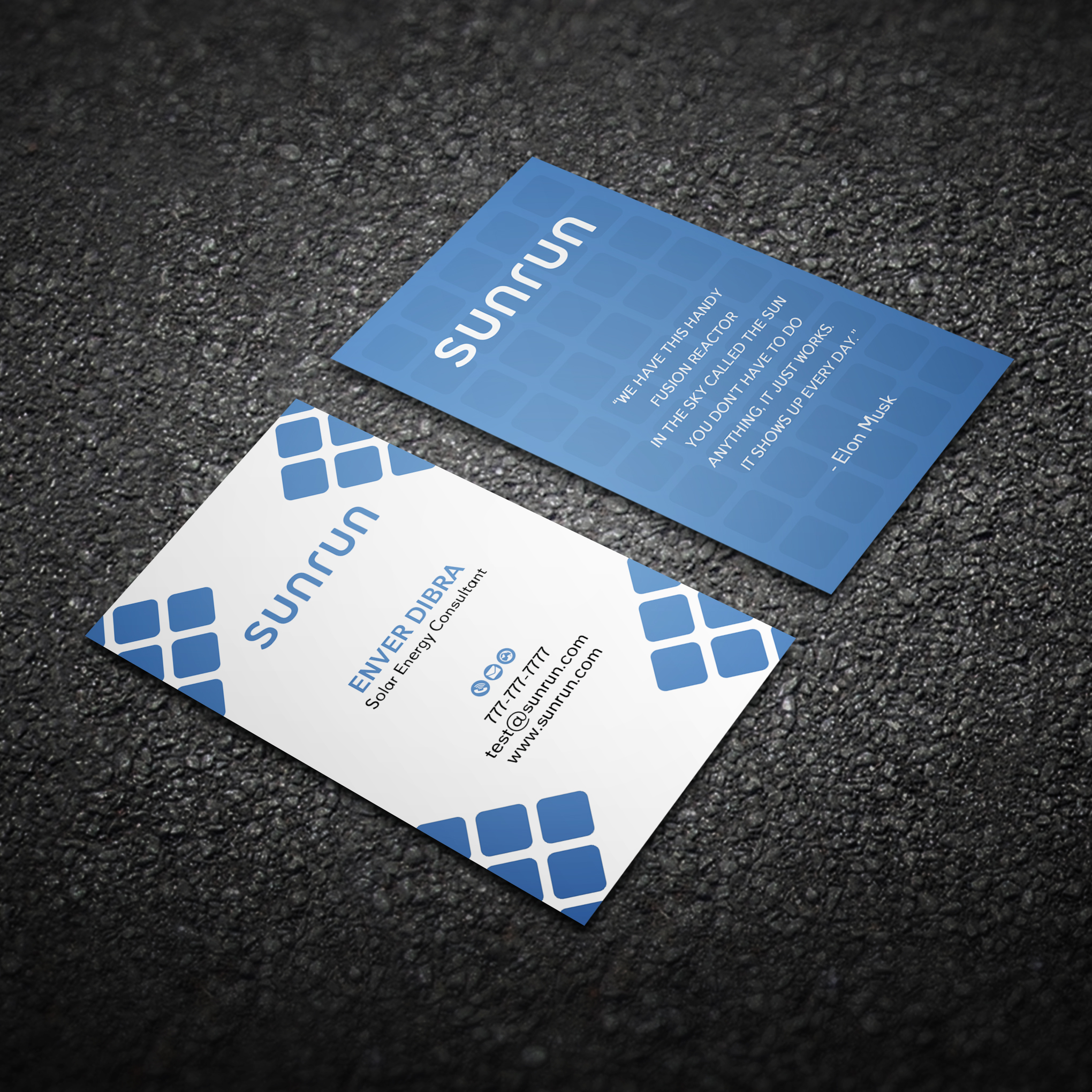 Business Card Design by Bikash Das for Sunrun | Design #30350093
