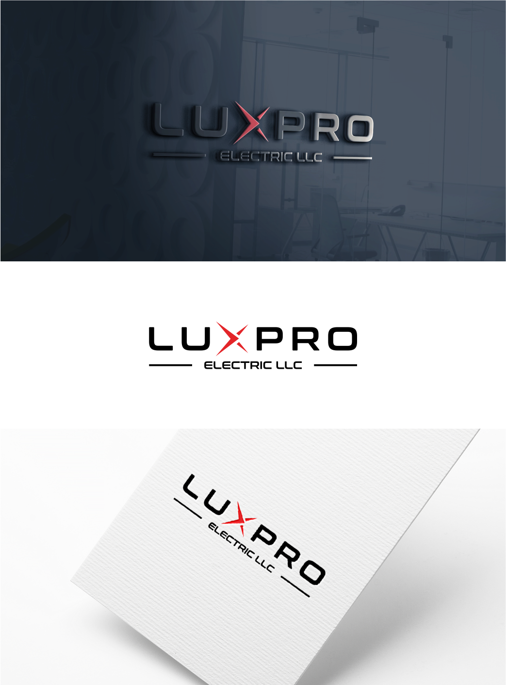 Logo Design by 27studioArt for LuxPro Electric | Design #30380396
