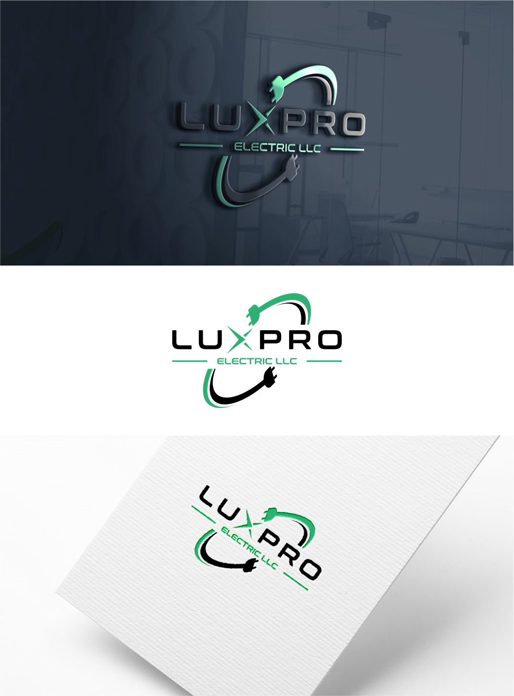 Logo Design by 27studioArt for LuxPro Electric | Design #30380433