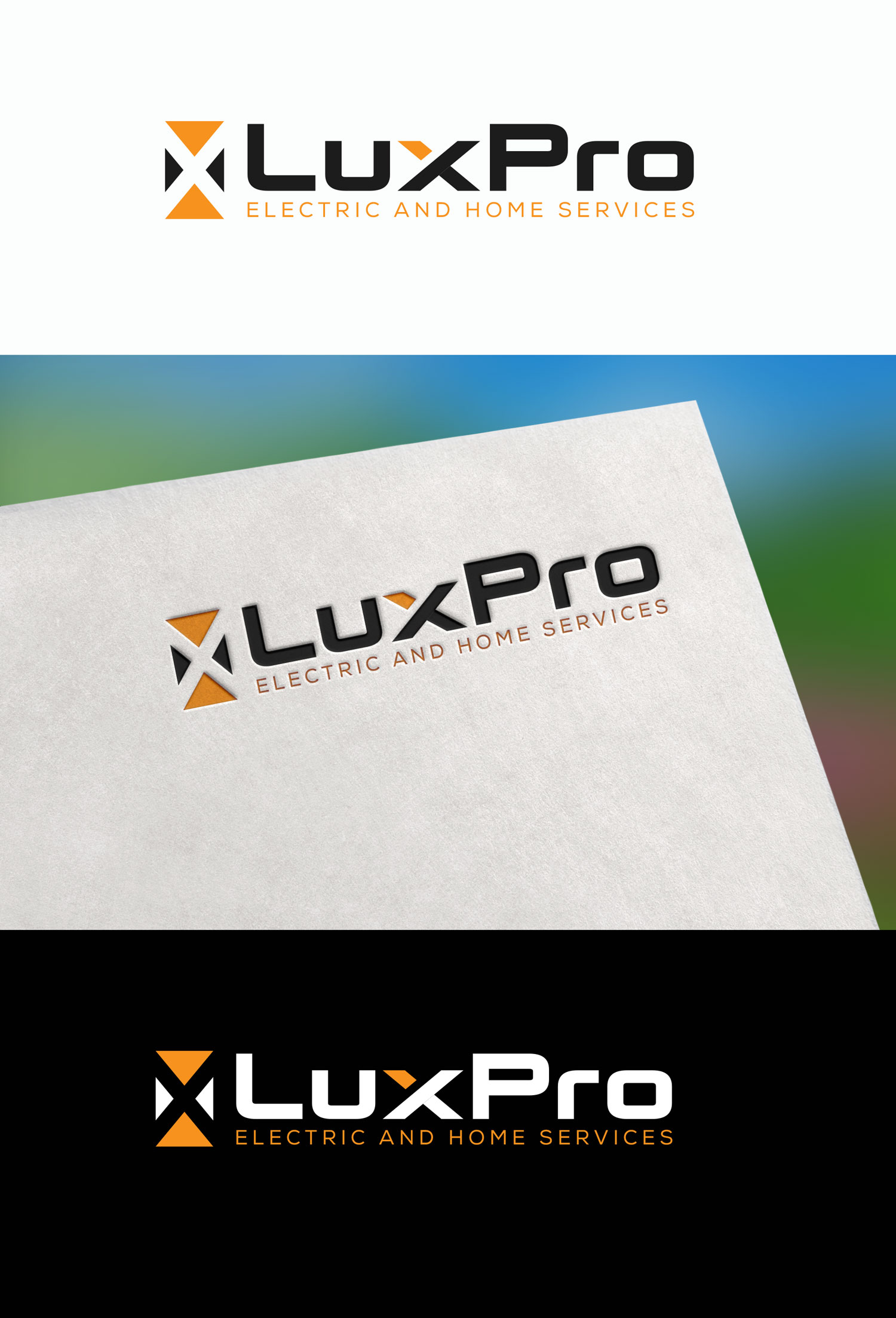 Logo-Design von M Art & Design für LuxPro Electric | Design #30344960