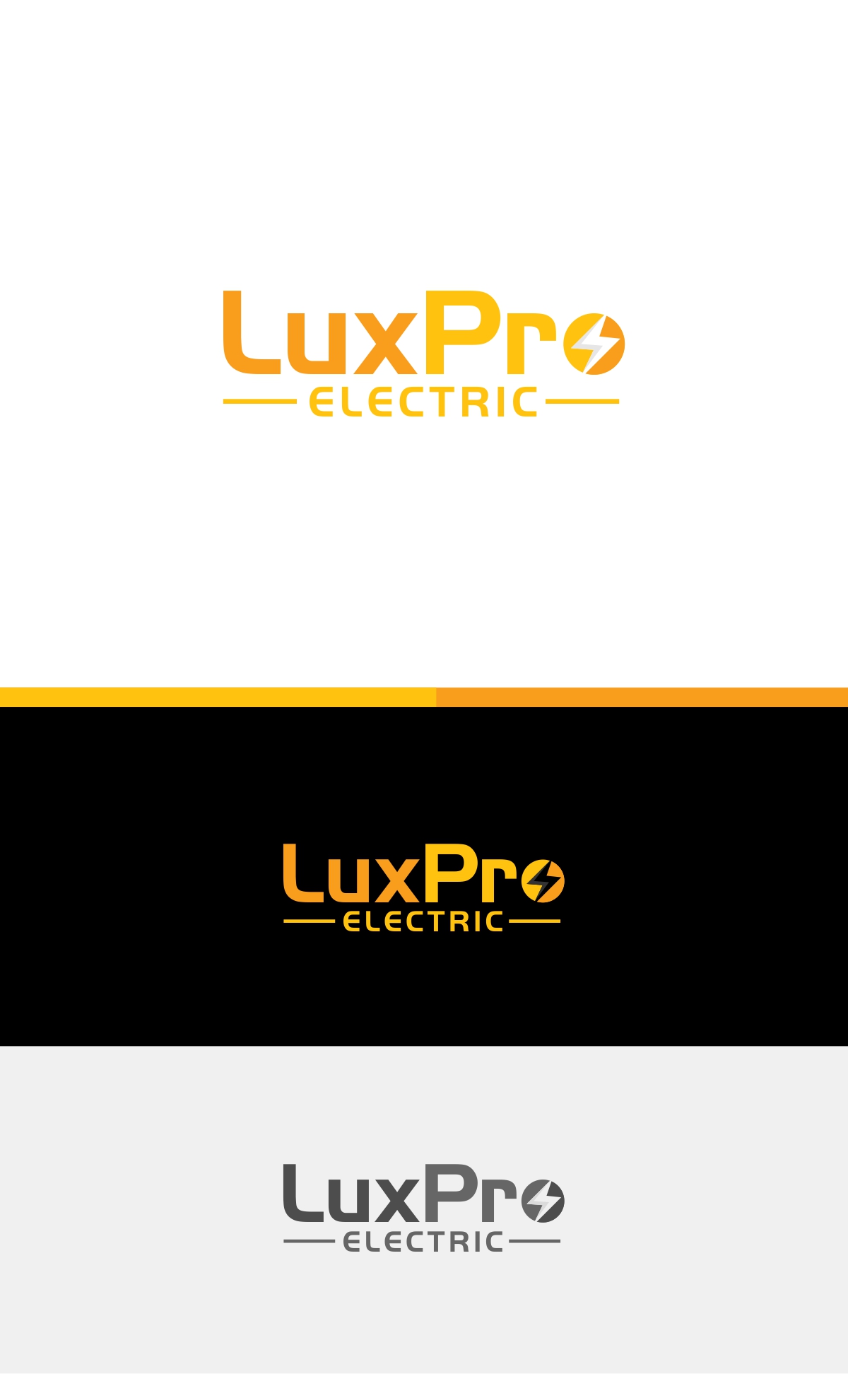 Logo Design by Eppeok for LuxPro Electric | Design #30346204