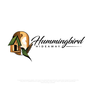 Logo-Design von Twig Creation für Hummingbird Hideaway | Design: #30362571
