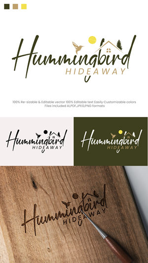 Diseño de Logo por Design Athics para Hummingbird Hideaway | Diseño: #30352185