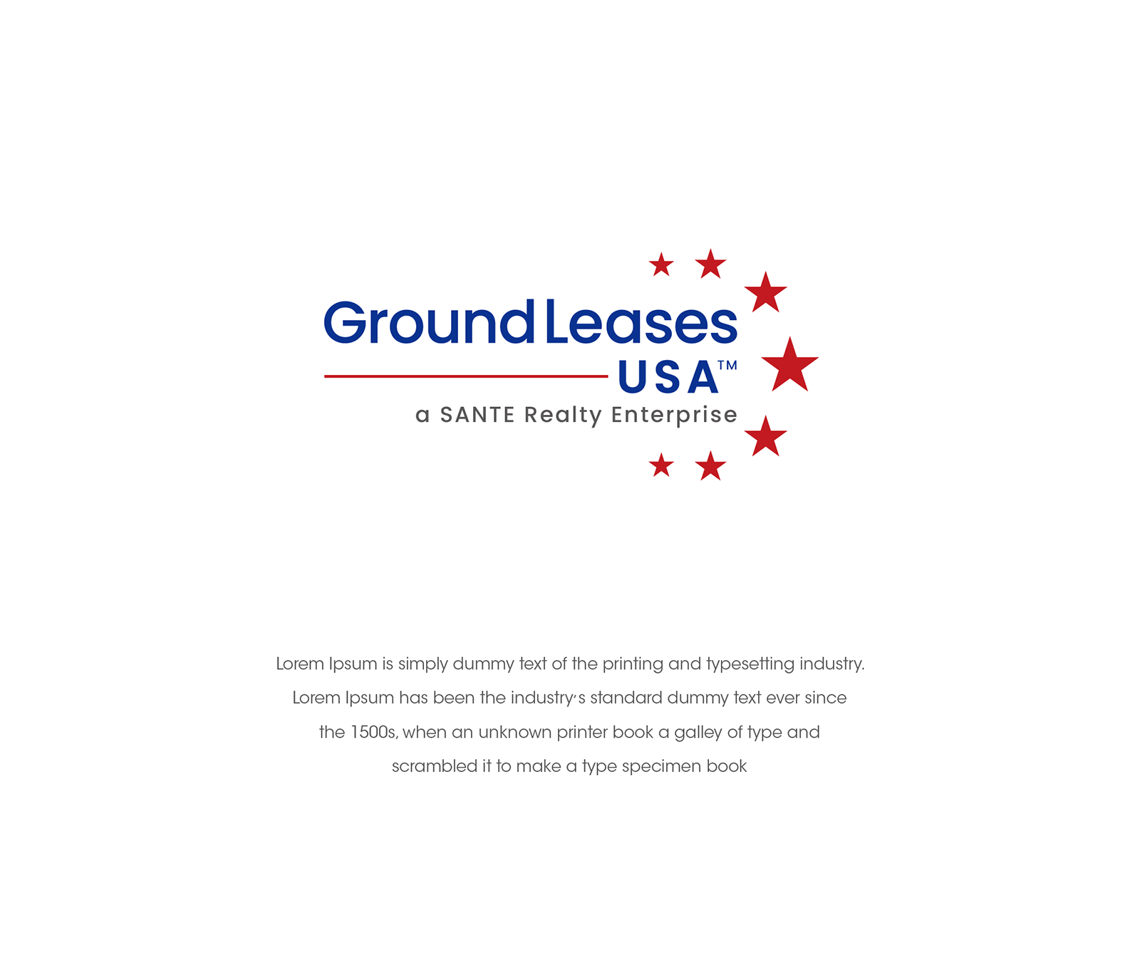 Logo Design for Ground Leases USA, a SANTE Realty Enterprise by ...
