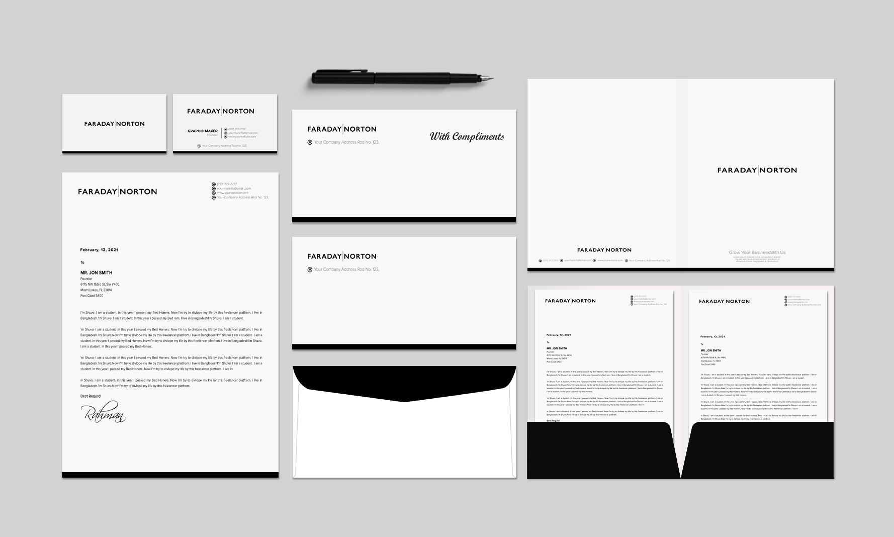 Stationery Design by Shuvo094 for this project | Design #30368646