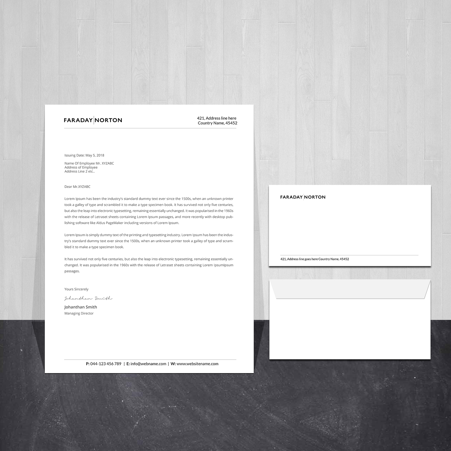 Stationery Design by Creations Box 2015 for this project | Design #30365993