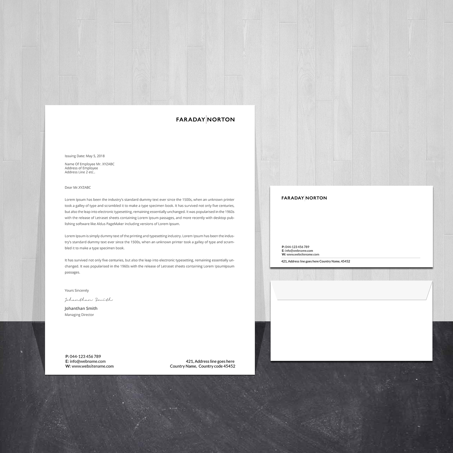 Stationery Design by Creations Box 2015 for this project | Design #30366017