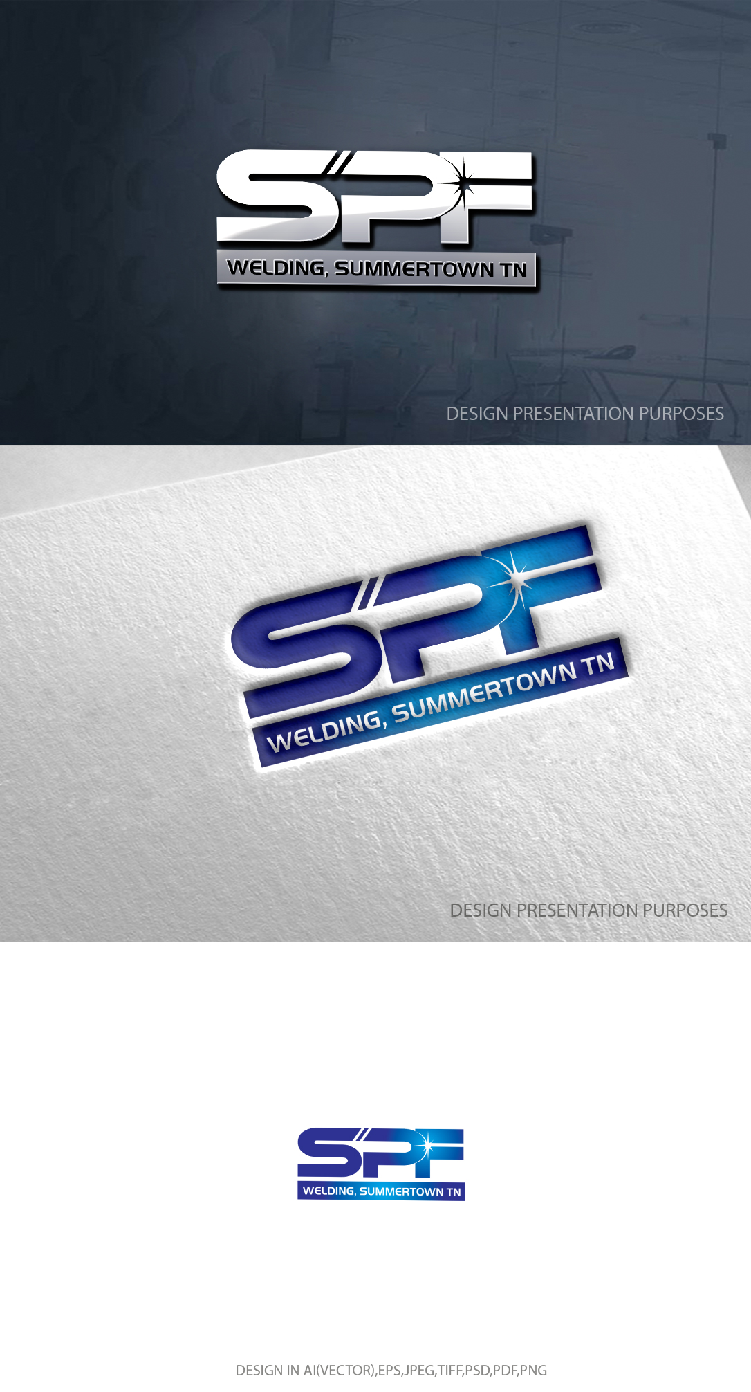Logo-Design von zebronicgraphic für SPF Welding | Design #30358568